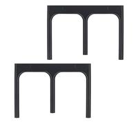 NBEADS 2 Pcs 111x153x10mm Outil de Poterie en Plastique, Base Ergonomique pour Ouvrir les Boules D'Argile Guide de Base pour la Fabrication de Poteries et D'Objets en Argile, Noir