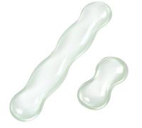 NBEADS 2 Pcs 2 Styles Repose-poignet en gel de silicone pour clavier, Support de poignet pour bureau Support Tapis de Clavier pour une Saisie Facile des Études des Jeux et un Bureau, Aigue Marine