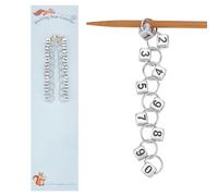 NBEADS 2 Pcs Chaînes de Comptage de Rangs de Tricot, Marqueurs de Points en Acrylique Accessoires de Comptage de Rangs pour le Suivi de la Progression d'un Projet au Tricot et au Crochet