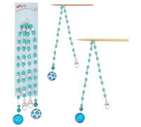 NBEADS 2 Pcs Chaînes de Compteur de Rangée de Tricot, Marqueurs Point Crochet Marqueurs de Points en Acrylique pour le Suivi de la Progression d'un Projet au Tricot et au Crochet