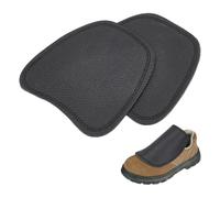 NBEADS 2 Pcs Couvre Bottes en Cuir, Couvre Lacets de Bottes Plaque de Protection en Cuir de Vache Couvre Chaussures de Soudeur Portable pour Travaux de Soudage, Noir, 135x133x4mm