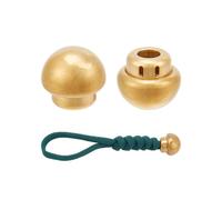 NBEADS 2 Pcs Perle Paracorde en Laiton, Perles de Cordon de Champignon Grand Trou de 6mm Perles Européennes en Métal Perles D'Espacement pour Bijoux Pendentif en Corde EDC Outil de Corde de Parachute