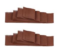 NBEADS 2 Pcs Poignets Élastiques à Bordures Côtelées, Manchon de Rechange en Tricot Côtelé Extensible de 85x4.5cm pour Ceinture et Col Accessoires de Couture DIY, Brun Coco
