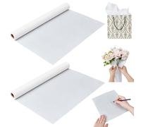 NBEADS 2 Rouleau 384mm x 15m Papier de Soie Résistant à L'Humidité, Papier de Soie Résistant à L'Humidité pour Emballage pour Emballages Cadeaux et Décorations de Mariage