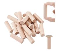 NBEADS 20 Pcs Bâtons D'Artisanat en Bois, 5.1x1.5cm Goujons en Bois Bâtons Ronds en Bois Non finiModèle en Bois Sculpture pour Bricolage Artisanat Peinture Décoration de la Maison et du Jardin
