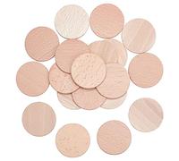 NBEADS 20 Pcs Pièces Rondes en Bois de 60 mm, 6mm D'Épaisseur Cercles Bois Non Finis Tranches Rondes en Bois Découpes Ornements pour Bricolage Artisanat Peinture Mariage et Décoration Maison