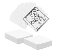 nbeads 200 Pcs Carte de Tarot Vierge, 8cm de Côté Cartes Oracle Vierges Cartes Vierges à Faire Soi Même pour Créer Ses Propres Cartes de Tarot Oracle