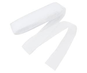 NBEADS 25m Tresse de CRIN de Cheval Rigide, 5.5cm de Large CRIN Maille Tresse Garniture Polyester Rubans avec Bordure Scintillante pour Couture Robe de Mariée Robes Chapeau Emballage Cadeau, Blanc