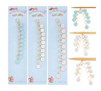 NBEADS 3 Pcs 0-9 Breloques Chiffres en Émail Chaînes de Compteur de Rangée à Tricoter, Marqueurs de Points en Alliage Accessoires de Comptage de Rangées pour le Suivi du Tricot et du Crochet