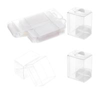 nbeads 30 Boîte en Plastique Transparent en PVC, Boîtes d'emballage Cadeau Rectangle Clair de 4x3x5cm Boîtes de Faveur de Fête de Mariage pour Bonbons Biscuits Gâteau Chocolat Cadeau et Moules