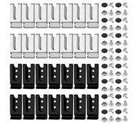nbeads 30 Pcs Étui à Clip de Ceinture en Métal, 5.45x2.5x0.85cm Étui de Ceinture Clip pour Étui de Couteau pour Portefeuilles Pochettes Sacs Ceintures Artisanat du Cuir Bricolage