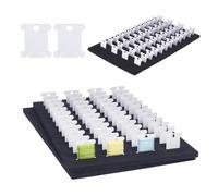 NBEADS 350 Pcs Insert en mousse EVA avec bobines de fil à broder, Bobines de Fil à Broder en Plastique avec 3 insert en Mousse EVA pour Rangement de Fil à Broder et Point de Croix