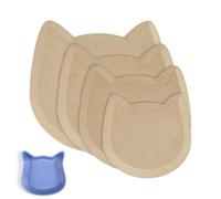 NBEADS 4 Pcs 4 Sizes Moules à Céramique, Outils de Poterie Moule de Formage de Plaque en Céramique Panneau de Densité en Bois de Chat pour Découpe de Céramique Formation de Plaques d'argile