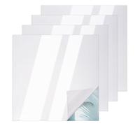 nbeads 4 Pcs Miroir sans Tain, 40x40cm Feuilles de Miroir Acrylique Carrées pour Décoration Murale de Projets Magiques