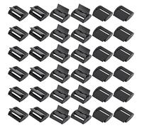 nbeads 40 Pcs Boucles en Plastique, Boucle Latérale à Dégagement Rapide Boucle Plate Double Réglable Boucles de Verrouillage à Came en Plastique pour Sangles Tressées Ceinture Sac Tactique Vitesse