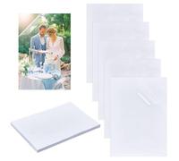 NBEADS 50 Pcs Pochette de Plastification A4, 30.5 x 21.5 cm Feuilles de Plastification Auto-Adhésives Films à Plastifier à Froid Brillants pour Cartes de Visite Photos Autocollants des Documents