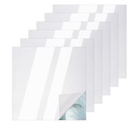 nbeads 6 Pcs Miroir sans Tain, 20x20cm Feuilles de Miroir Acrylique Carrées Miroir Autocollant pour Décoration Murale de Projets Magiques