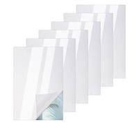 nbeads 6 Pcs Miroir sans Tain, 30x20cm Feuilles de Miroir Acrylique Rectangulaires Miroir Autocollant pour Décoration Murale de Projets Magiques