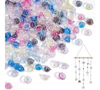 NBEADS 60 Pcs Perles de Fleur en Trompette, Perles en Forme de Trompette en Acrylique de Couleurs Mélangées pour la Fabrication de Bijoux Boucles D'Oreilles, 24x15.5mm, Trou: 2.7mm