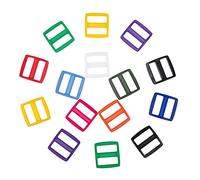 NBEADS 66 Pcs Boucles en Plastique, 11 couleurs Triglide Slide Sangle Boucles pour Sangle Attache Sac à Dos Ceinture Couture Artisanat Fabrication