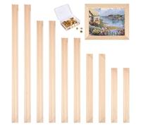 NBEADS 8 kit de Cadres en Bois pour Toile, Kit de Barres de Châssis pour Broderie au Point de Croix 5 taille pour Peinture à L'Huile Toile Broderie Point de Croix et Fournitures Artistiques