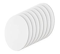 nbeads 8 Panneaux de Toile de Peinture Ovale, Tableaux à Dessin en Toile Blanc pour Étudiants en Peinture à l'huile et à L'Acrylique, Peintres Amateurs et Débutants, 30x20 cm