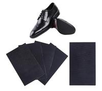 NBEADS 8 Pcs 2 Styles Semelles Autocollantes, Semelles de Chaussures Antidérapantes Protections Rectangulaires Noires pour Chaussures Bottes et Talons, 127x76x2mm /177x127x2mm