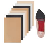 NBEADS 8 Pcs 4 Couleurs Protège Semelle de Chaussure, Coussinets en Silicone Auto Adhésifs Antidérapants pour la Protection des Semelles de Chaussures, 15×10cm