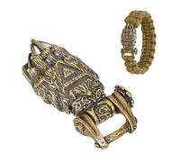 nbeads Boucles en Laiton pour Paracorde, 45x21x9mm Boucles de Bracelet en Paracorde Bronze Antique Pendentif Griffe D'Ours pour Fabrication de Corde EDC Pendentif Porte Clés, Trou: 5x10mm