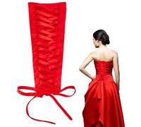 nbeads Boucles pour Robe de Mariée pour Femme Kit de Corset pour Robes de Mariée Fermeture Éclair de Rechange pour Robe de Mariée Ajustement Réglable pour Robe de Bal Robe de Mariée, Rouge