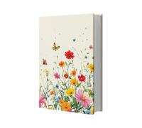 NBEADS Couverture Extensible pour Livre de Poche, 25x40cm Housse de Protection Élastique Réutilisable à Motif Floral Compatible avec la Plupart des Livres à Couverture Rigide