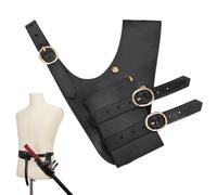 NBEADS Étui pour Épée Médiévale, Étui D'Épée en Cuir pour Ceinture Fourreau D'Épée pour Main Gauche Porte Épée en Cuir PU Fourreau de Ceinture Renaissance pour Dague Chevalier Costume de Cosplay, Noir