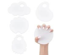 NBEADS Lot de 4 présentoirs vierges en acrylique pour manucure - 4 styles - Pour salon de beauté - Cadeau d'artiste