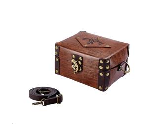 nbeads Porte Flacon en Cuir PU, Coffret D'Alchimie avec 12 fiole de Potion en Liège Sac Renaissance avec Bandoulière Ajustable pour Accessoires Renaissance Décoration Intérieure, 125x168x82mm