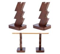 NBEADS Présentoir à Baguettes en Bois, 8.9x6.8x14.7cm Support de Baguette de Magicien Présentoir à Baguettes à 3 niveaux pour Décoration de Bureau, Chameau