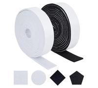 NBEADS Ruban Adhésif en Feutre 10 m X 4cm Bande de Feutre Adhésive Antidérapante 2 Couleur pour Meubles Protection des Sols en Bois Dur Chaises Murs Épaisseur de 5mm