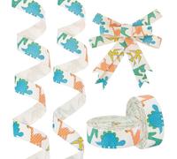 NBEADS Ruban de Coton Dinosaure 18 m Rubans Animaux Colorés de 15mm pour Emballage Cadeau Bricolage Accessoires