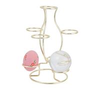 NBEADS Supports pour Boules de Cristal, 15x13.5x20.3 cm Présentoir 7 Oeufs Présentoir Multi-sphères en Fer Porte-œufs Portable en Fer pour Boule de Cristal Globe Terrestre Ornement de Bureau, Or
