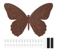 NBEADS Tableau D'Affichage en Feutrine Papillon, 43x60cm Tableau Décoratif en Liège avec Punaises pour Décorer les Murs de Votre Chambre Bureau Ou Maison Inclure L'Épingle Rubans Auto Agrippants