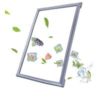 NBEST Joint de Porte en Caoutchouc pour réfrigérateur Universel Personnalisé Pièces De Réfrigérateur De Toutes Tailles Joint d'Étanchéité Magnétique pour Frigo Congélateur,Inclus Ferme Porte,Gris