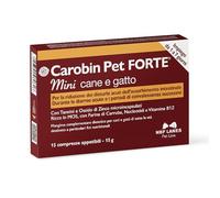 NBF Lanes | Carobin Pet Forte Mini Chien Chat, Complément Alimentaire pour Chien, 15 Comprimés Appétibles, Réduction Des Troubles Aigus de l'Absorption Intestinale, Diarrhées Aiguës, Convalescence
