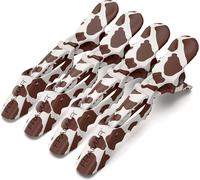 Nbgcm-Pince Crocodile Cheveux Femme - Pince Cheveux Coiffeur, Pince Cheveux Femme, Pince A Cheveux Femme, Pinces ? Cheveux Pour Femmes, Accessoires Cheveux Femme, Caoutchout? \U2013 Impression Vache