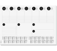 Nbgcm-Sigel Ho506 Sous-Main En Papier, Calendrier Sur 2 Ans, Un Espace Pour Chaque Jour De La Semaine Et To-Do-List, A3 (42 X 29.7 Cm), 30 Feuilles