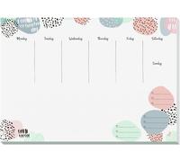 Nbgcm-Sigel Js201 Sous-Main Papier, Agenda Semainier, A3, Multicolore, 30 Feuilles - Jolie