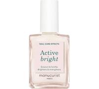 Nbgcm-Vernis À Ongles Soin Réparateur Eclaircissant Active Bright Blanc Bio-Sourcé - Vernis Blanc - Vernis Durcisseur Ongle Extra Fort, Vernis Transparent Blanc - Vernis Blanchissant