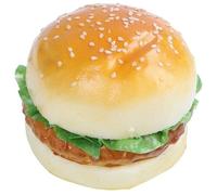 NbgrvB Accessoire alimentaire pour hamburger artificiel, pour faux pain en polyuréthane souple, décoration d'intérieur, affichage photographique, plateau décoratif, jouet pour enfants (non comestible