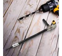 NbgrvB Adaptateur de perceuse à angle droit 90 degrés avec tige flexible | Avec tige flexible, tournevis hexagonal autobloquant pour espaces restreints, construction métallique, extension de 295 mm