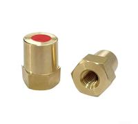 NbgrvB Adaptateur de pour m6 en Laiton - Convertisseur Filetage Interne pour vers Poteau Rond pour Camping-Car et Bateau - Conductivité Élevée 6V 12V(3/8)