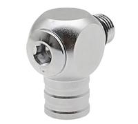 NbgrvB Adaptateur de tuyau basse pression pour plongée sous-marine, connecteur en laiton 3/8-24" avec rotation à 360°, plaqué chrome pour la première et la deuxième étape de compatibilité