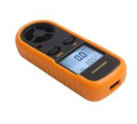 NbgrvB Anémomètre portable à débit d'air avec écran LCD numérique et jauge de température, pour mode max/moyenne/courant pour la voile, le glissement, la marche